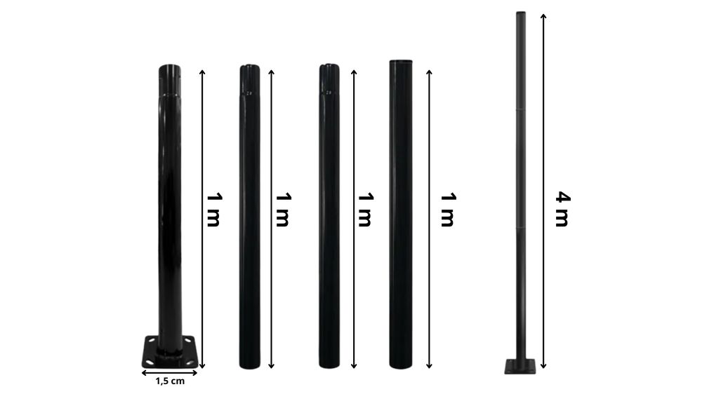 SOLARO 4 m pole